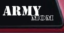 Army Mom Military Car or Truck Window Decal Sticker