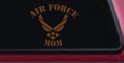Air Force Mom Military Car or Truck Window Decal Sticker (Copper)