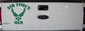 Air Force Mom Military Car or Truck Window Decal Sticker (Dark Green)