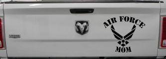 Air Force Mom Military Car or Truck Window Decal Sticker (Matte Black)