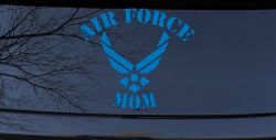 Air Force Mom Military Car or Truck Window Decal Sticker (Sky Blue)