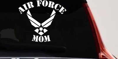 Air Force Mom Car Decal Sticker - Military Window Vinyl for Proud Moms