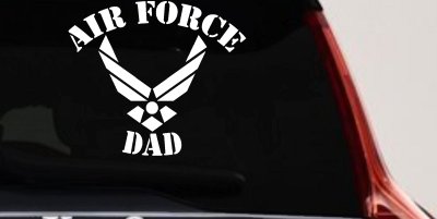 Air Force Dad Military Car Decal Sticker Window Vinyl Proud Father