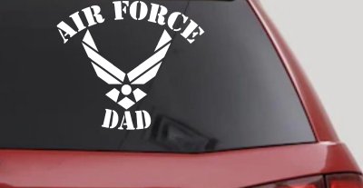 Air Force Dad Military Car Decal Sticker Window Vinyl Proud Father