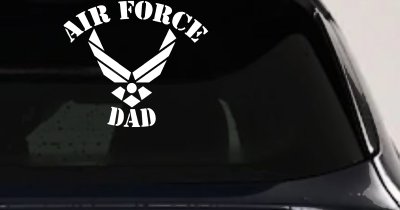 Air Force Dad Military Car Decal Sticker Window Vinyl Proud Father