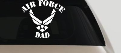 Air Force Dad Military Car Decal Sticker Window Vinyl Proud Father