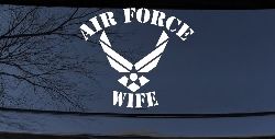 Air Force Wife Military Car or Truck Window Decal Sticker