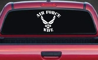 Air Force Wife Military Car or Truck Window Decal Sticker