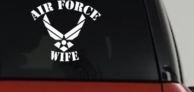 Air Force Wife Car Decal Sticker Military Window Vinyl