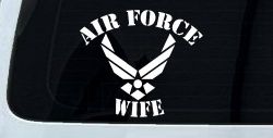Air Force Wife Military Car or Truck Window Decal Sticker