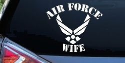 Air Force Wife Military Car or Truck Window Decal Sticker