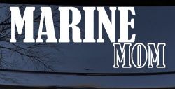 Marine Mom Military Car or Truck Window Decal Sticker