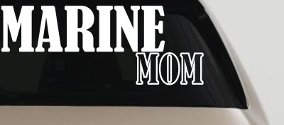 Marine Mom Car Truck Window Decal - Proud Military Family Vinyl Sticker