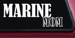 Marine Mom Military Car or Truck Window Decal Sticker