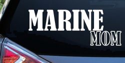 Marine Mom Military Car or Truck Window Decal Sticker