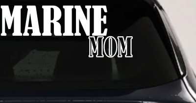 Marine Mom Car Truck Window Decal - Proud Military Family Vinyl Sticker