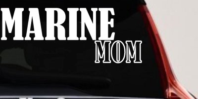 Marine Mom Car Truck Window Decal - Proud Military Family Vinyl Sticker