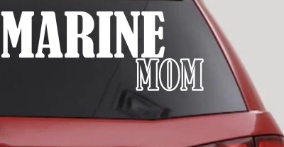 Marine Mom Car Truck Window Decal - Proud Military Family Vinyl Sticker
