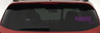Marine Dad Military Car or Truck Window Decal Sticker (Violet)