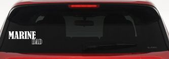 Marine Dad Military Car Truck Window Vinyl Decal Sticker USMC Family (White)
