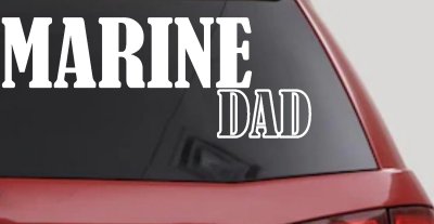 Marine Dad Military Car Truck Window Vinyl Decal Sticker USMC Family