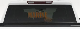 Marine Wife Military Car or Truck Window Decal Sticker (Copper)