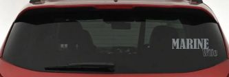 Marine Wife Decal - Military Car Truck Window Vinyl Sticker (Telegrey)