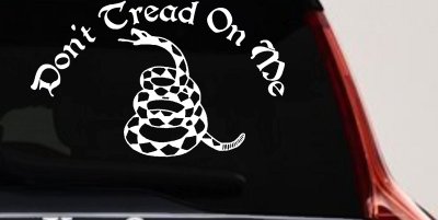 Gadsden Flag Dont Tread On Me Car or Truck Vinyl Window Decal Sticker 