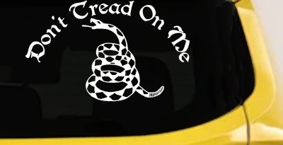 Gadsden Flag Dont Tread On Me Car or Truck Vinyl Window Decal Sticker 