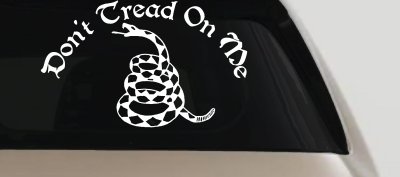 Gadsden Flag Dont Tread On Me Car or Truck Vinyl Window Decal Sticker 