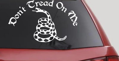 Gadsden Flag Dont Tread On Me Car or Truck Vinyl Window Decal Sticker 