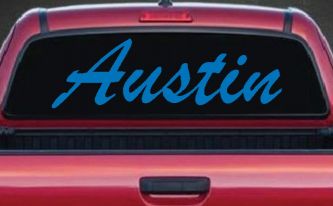 Austin Car Truck Window Decal Vinyl Sticker Texas Home Pride (Sky Blue)