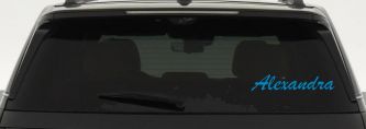 Alexandra Custom Car Truck Window Vinyl Decal Sticker Personalized Name (Blue)