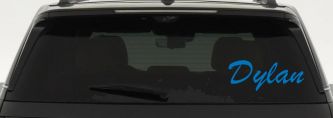 Dylan Name Car Truck Window Vinyl Decal Sticker Personalized (Sky Blue)