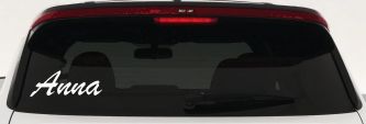 Anna Car Truck Window Decal Sticker Personalized Vinyl Graphic (White)
