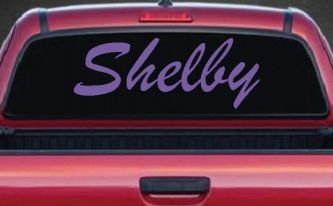 Shelby Car Truck Window Decal Sticker - Vinyl Quality Graphics (Purple)