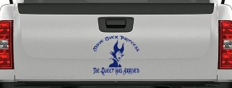 Move Over Princesses The Queen Has Arrived Funny Car or Truck Window Decal Sticker (Navy)