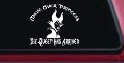 Move Over Princesses The Queen Has Arrived Funny Car or Truck Window Decal Sticker