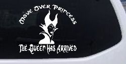 Move Over Princesses The Queen Has Arrived Funny Car or Truck Window Decal Sticker