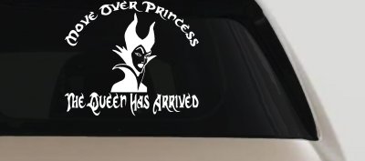 Move Over Princesses The Queen Has Arrived Car or Truck Vinyl Window Decal Sticker