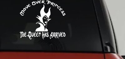 Move Over Princesses The Queen Has Arrived Car or Truck Vinyl Window Decal Sticker