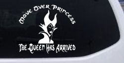Move Over Princesses The Queen Has Arrived Funny Car or Truck Window Decal Sticker