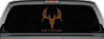 Born To Bow Hunt Deer Hunting Car or Truck Window Decal Sticker (Copper)