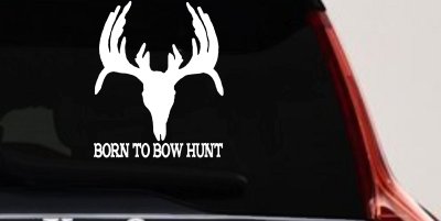 Born To Bow Hunt Deer Decal - Car Truck Window Vinyl Sticker