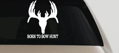 Born To Bow Hunt Deer Decal - Car Truck Window Vinyl Sticker