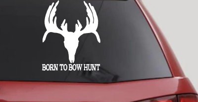 Born To Bow Hunt Deer Decal - Car Truck Window Vinyl Sticker