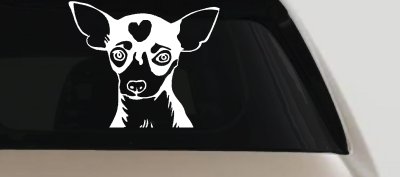 Chihuahua Dog Window Decal Sticker for Car Truck - Vinyl Art