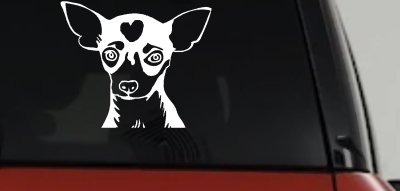 Chihuahua Dog Window Decal Sticker for Car Truck - Vinyl Art