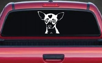Chihuahua Dog Car or Truck Window Decal Sticker