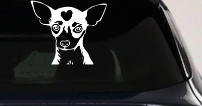 Chihuahua Dog Window Decal Sticker for Car Truck - Vinyl Art